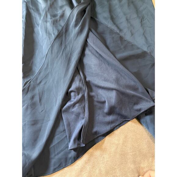 NWOT After Size Formal Gown DRAPED TULIP BRIDESMAID DRESS Size 22 W Blue - Picture 9 of 12